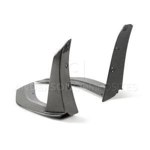 Ford Mustang Front Splitter Wickers - Anderson Composites - Carbon Fiber - `20-`21